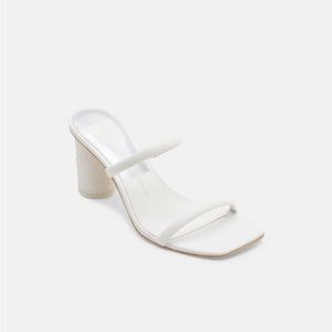 dolce vita - Noels White Leather Heel